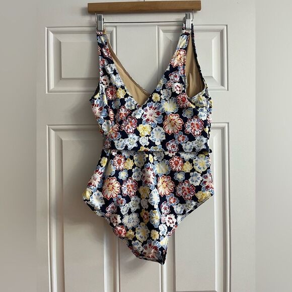 Tanya Taylor Kelly Wrap One-Piece NWT Size 1X - Picture 2 of 11